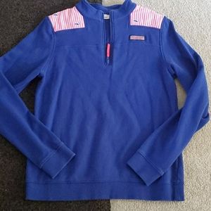 Youth xl vineyard vines 1/4 zip shep